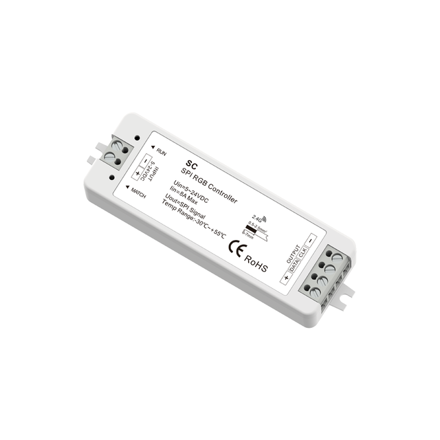 5V 12V 24V Pixel Led Controller Rf Wireless Spi Controller Pixel Light Dimmer for RGB RGBW Addressable Led Strip