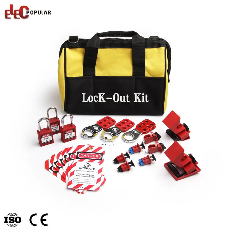 Muti Chức Năng An Toàn Cá Nhân Điện Lockout Bag Kit Với Khóa Móc Và Khóa Cáp