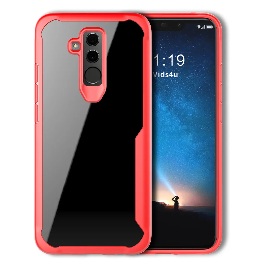 2018 Clear Hybrid TPU Mobile Phone Cover for Huawei Mate 20 Lite Case