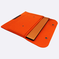 Housse pour ordinateur portable en feutre avec logo personnalisé et pochette pour accessoires, étui de protection souple pour ordinateur portable Macbook 13, cadeau de bureau professionnel