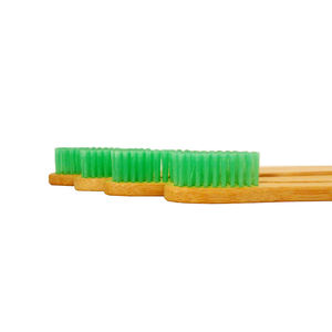 Sikat Gigi Bambu Ramah Lingkungan 100% Biodegradable Dengan Bulu Sikat Arang, Sikat Gigi Bambu Grosir Label Pribadi Warna Hitam - Product Image 4