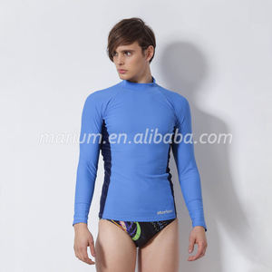 Adult Aqua Pattern Swimming Rash Guard - Product Image 2