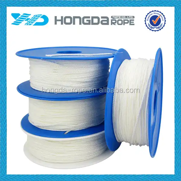 white polyamide rope nylon braided cord