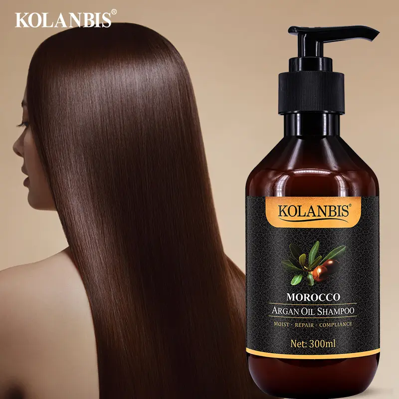 Argan Queratina Cabelos quebradiços Seca Colocar Sua Marca de Tratamento Para Cabelos Danificados Shampoo Óleo De Argan