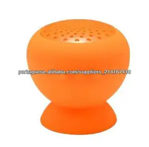 Universal borracha de silicone à prova d'água de sucção Bluetooth Speaker