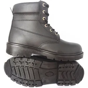 Genuine leather upper with steel toe cop tiger steel safety shoes