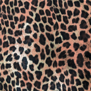 Cuero Sintético <span class=keywords><strong>de</strong></span> PVC Reciclado con Estampado <span class=keywords><strong>de</strong></span> Leopardo para Tarjetas y Tableros - Product Image 2