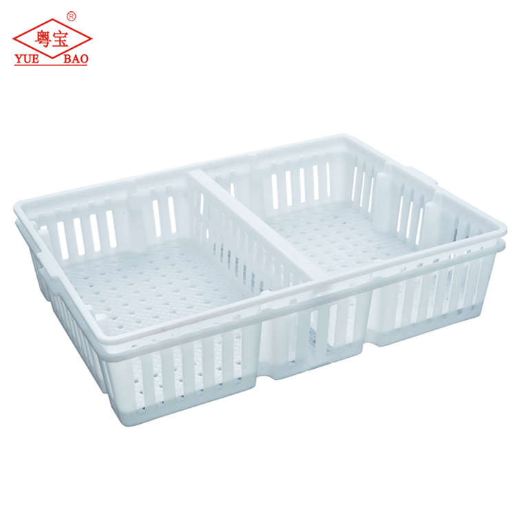 Hộp Lưu Thông Chất Lượng Cao Nhựa Vận Chuyển Gia Cầm Gà Trứng Vận Chuyển Lồng Baby Chick Crate Với Hai Ngăn