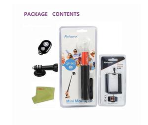 New CELLer Fotopro Xách Tay Nối Dài Mini Monopod + Có Thể Điều Chỉnh Người Giữ Điện Thoại Không Dây Từ Xa Shutter + Monopod + Moun - Product Image 5