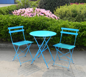 3-stück eisen outdoor folding günstige bistro set