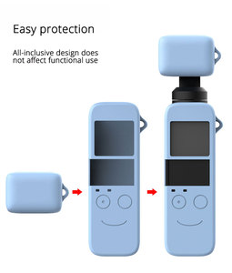 Funda de silicona para cardán de mano, <span class=keywords><strong>carcasa</strong></span> de cámara a prueba de deslizamiento, accesorios para DJI <span class=keywords><strong>OSMO</strong></span> <span class=keywords><strong>Pocket</strong></span> - Product Image 3