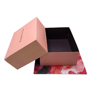 Contoh Gratis Kotak Kertas Pembungkus Cetak Kustom Kotak Kertas Kemasan Kosmetik Kotak Hadiah dengan Lengan