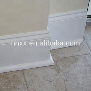थोक पु सजावटी सामग्री polyurethane <span class=keywords><strong>baseboard</strong></span> मोल्डिंग सफेद