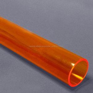 De largo 2000 de <span class=keywords><strong>color</strong></span> ámbar extruido tubo de plexiglás acrílico - Product Image 1