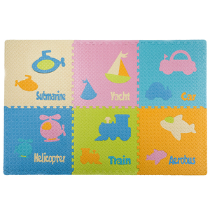Educativos ecológicos enclavamiento Eva <span class=keywords><strong>rompecabezas</strong></span> estera del juego del bebé para el arrastre - Product Image 3