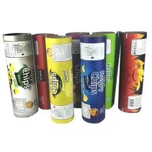 China Factory customized metallized rollstock Matte / UV potato chips packaging film