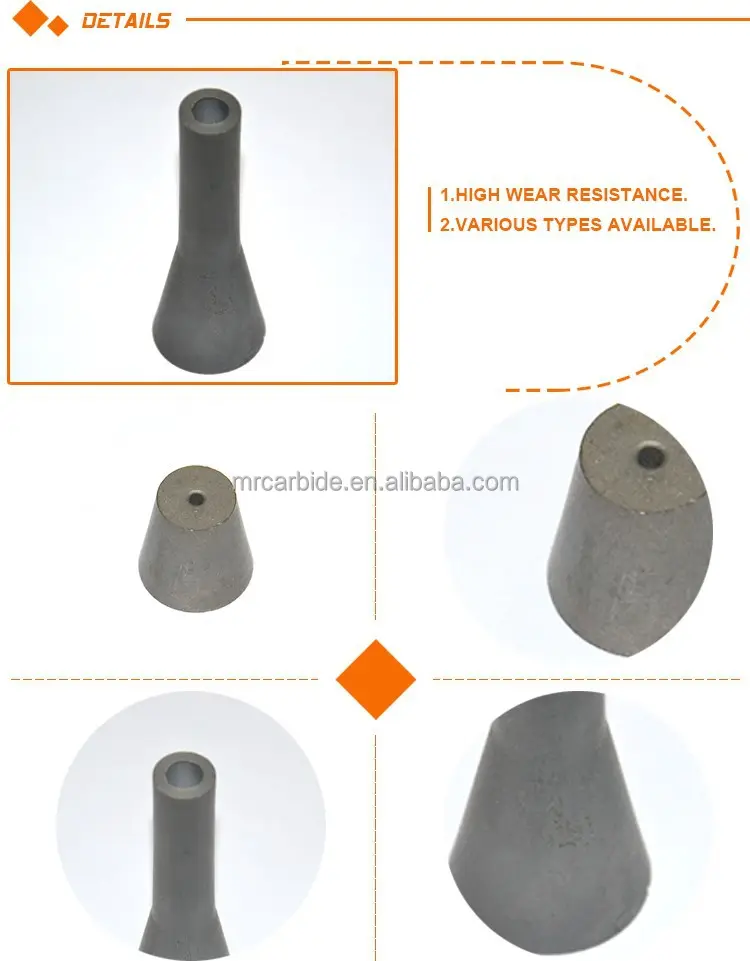 aangepaste of boriumcarbide wolfraamcarbide sproeiers