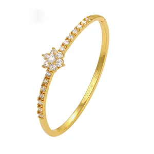 xuping jewelry 1 gram design 24k gold plated zircon bangle bracelet for women