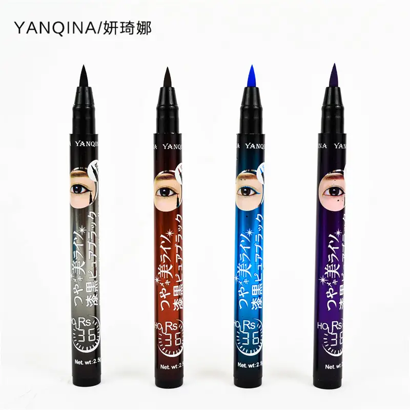 Yanqina Colorful Waterproof Not Dizzy Quick Dry Liquid Eye liner with Best Selling