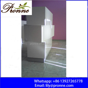 2025 American Style High Gloss Modern Salon <strong>Reception</strong> <strong>Counter</strong> for Sale - Product Image 6