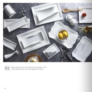 Праздничный набор столовых приборов, красивая керамическая фарфоровая белая посуда - Product Image 2