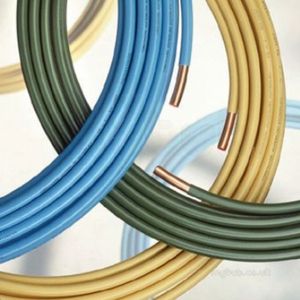 Bobine de crêpe 15m <span class=keywords><strong>Tube</strong></span> de cuivre isolé en caoutchouc 5/16 ''* 0.7mm Ensembles de lignes de cuivre isolées - Product Image 4