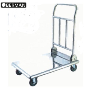 Thép Không Gỉ Nền Tảng Gấp Qatar Tay Xe Đẩy/Heavy Duty Flat Cart/Rack Dolly Với Xử Lý - Product Image 1