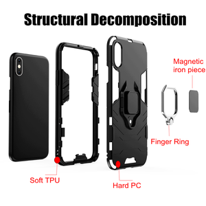 เคสโทรศัพท์แม่เหล็กลายเสือดาวสีดำ <span class=keywords><strong>Incar</strong></span> 360,เคสโทรศัพท์แบบตั้งสำหรับ IPhone14 13 PRO MAX X XR 6 6S 7 8 Plus - Product Image 2