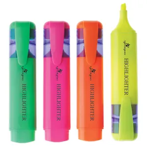 China supplier Non-toxic rainbow colored sharpie marker pen highlighter