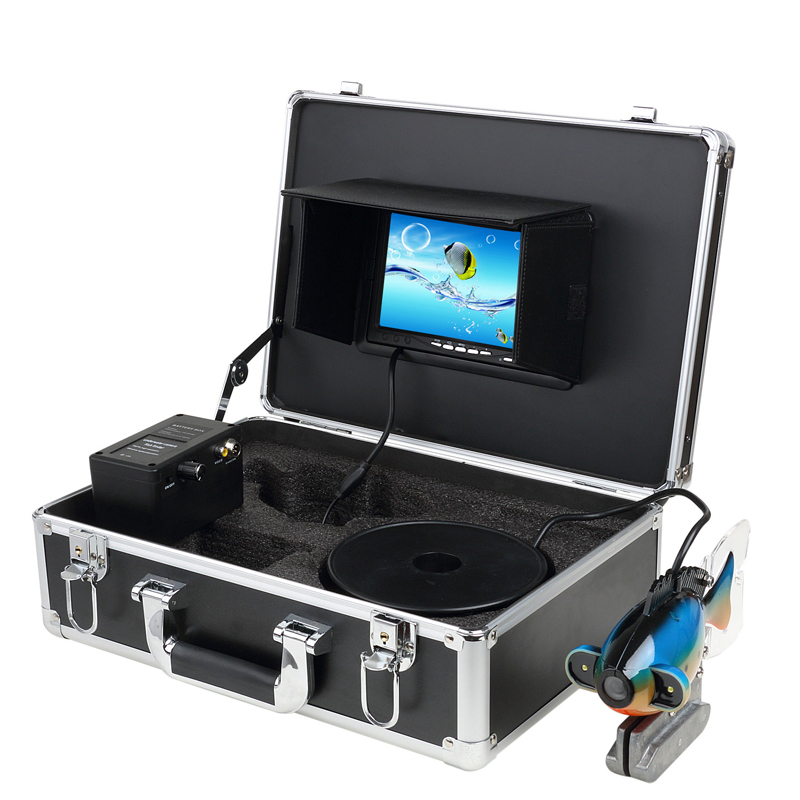 Fish Finder 7 дюймов цветной монитор подводная лед рыболовная камера 20 м кабель с 2 шт. белых светодиодных ламп используется для подледного лова