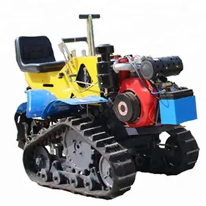 Agricultural machinery tracked trenching and fertilizing machine