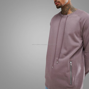 Hiver hommes Col Ras Du Cou Sweat Plaine Polaire Mode <span class=keywords><strong>Pull</strong></span> Surdimensionné À La Palangre Hommes Sweat Avec Cordon de Serrage Cou - Product Image 4