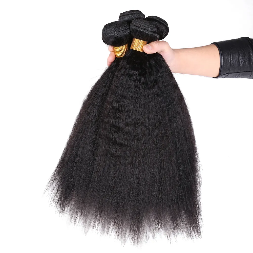 For Black Women Kinky Straight Yaki Hair Weave,High Quality Straight Shoulder Length Hair Style,Grade 7A Vietnam Hair Weaves
