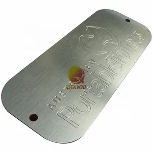 Stainless steel etched nameplate label Engraved metal plaque logo name plate