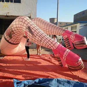 セクシーな女性の脚の風船大きなインフレータブル脚の形ボディナイトクラブパーティーの装飾