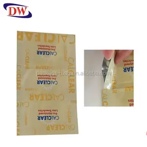 Kantong Plastik Kemasan Kondom Segel Panas 3 Sisi Saku Tiga Baris Laminasi Foil
