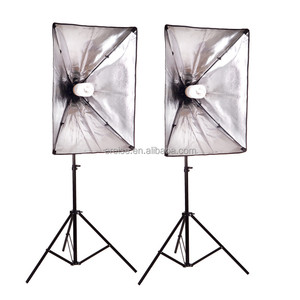 50*70cm Kit de <span class=keywords><strong>estudio</strong></span> fotográfico Iluminación de fotografía Kit de softbox de un portalámparas - Product Image 2