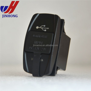 बिजली के आउटलेट फ्लश माउंट 12V24V दोहरी USB कार चार्जर सॉकेट कार्लिंग एआरबी स्विच - Product Image 4