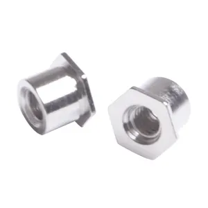OEM aluminum hollow threaded close end hex coupling heavy hex head coupling nut