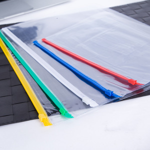 2021 Tùy Chỉnh Zip Khóa Tập Tin Túi A5 PVC Rõ Ràng Giữ Tập Tin - Product Image 2
