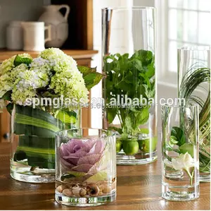 Zibo glasslucky hotsale 투명 유리 꽃병