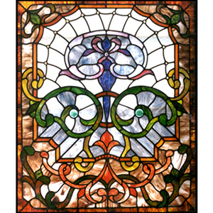 Architectural Stained Glass Sunflower Stained Glass <strong>Window</strong> <strong>Panel</strong> Victorian Stained Glass Ceiling <strong>Panel</strong> - Product Image 1