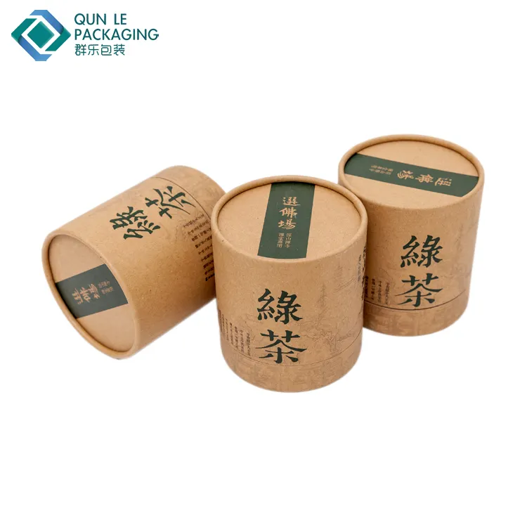 Wholesale High Quality Round Kraft Paper Tube Cheap Cylinder Tea Paper Tube Packaging
