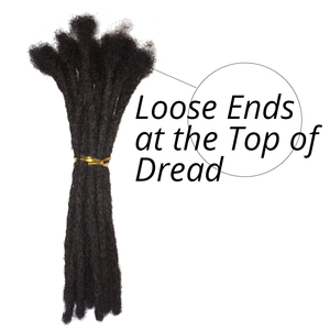 Extensiones de Cabello Yonna, 100% Cabello Humano, Rastas Hechas a Mano, Tamaño Pequeño (diámetro 0.4cm), 40 Mechones/paquete, Negro Natural # 1B - Product Image 2