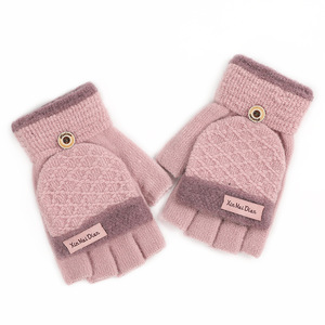 Donne Stretch Lavorato A Maglia <span class=keywords><strong>Senza</strong></span> <span class=keywords><strong>Dita</strong></span> Scaldino di Inverno Guanti Guanti - Product Image 4