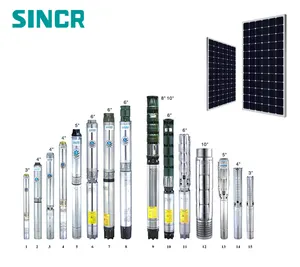 13KW 15KW 18.5KW Solar Borehole Pompa Air dengan Baik Tidak Ada Baterai dari Sistem Grid