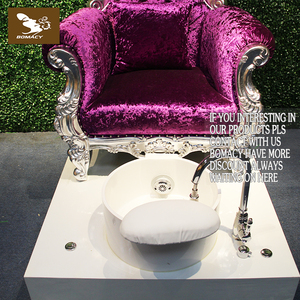 Hôtel Meubles En Bois sculpture De Luxe Français Baroque Pédicure Or Haute Retour pas cher Reine <span class=keywords><strong>Roi</strong></span> Trône Chaise - Product Image 3