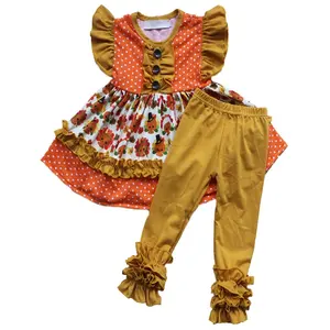 Girls Clothes Sets Ages 2-14 Years Old Cotton Baby Girls Boutique Outfits Kids Girl Thanksgiving Clothes