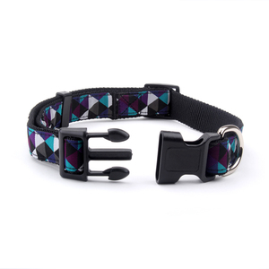 <span class=keywords><strong>Collar</strong></span> de perro personalizado para mujer Patrón de impresión único Nylon Poliéster con decoraciones de cinta de características separables en colores personalizados - Product Image 2