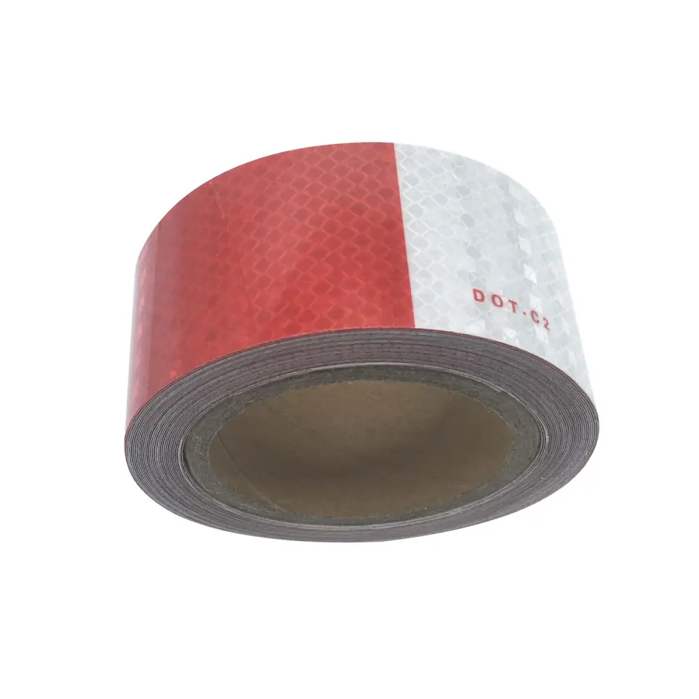 Cinta Reflectiva 2" Red and White DOT-C2 Reflective Tape for Truck